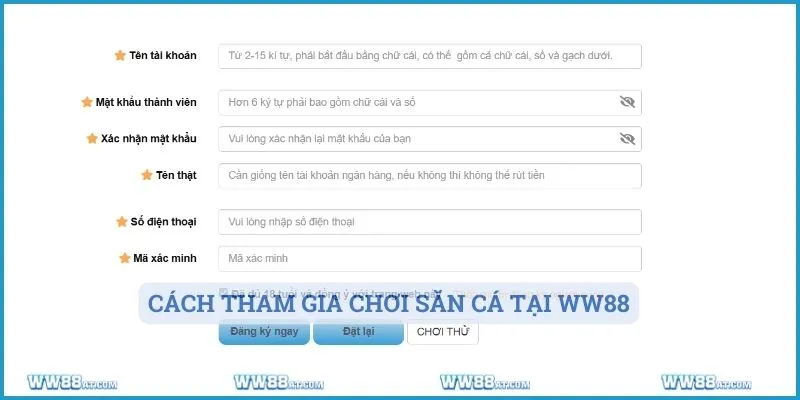 Cách tham gia chơi săn cá tại WW88