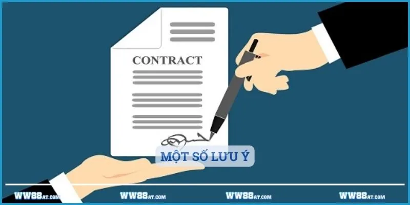 Một số lưu ý